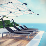 Shore Outdoor Patio Aluminum Mesh Chaise - BUILDMYPLACE