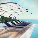 Shore Outdoor Patio Aluminum Mesh Chaise - BUILDMYPLACE