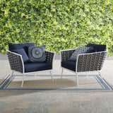 Stance Armchair Outdoor Patio Aluminum Set Of 2 - BUILDMYPLACE
