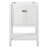 Pearl Modern 23 Inch Freestanding Bathroom Vanity With Soft Closing Doors Cabinet & Open Storage Shelf( Sink basin Not Included)