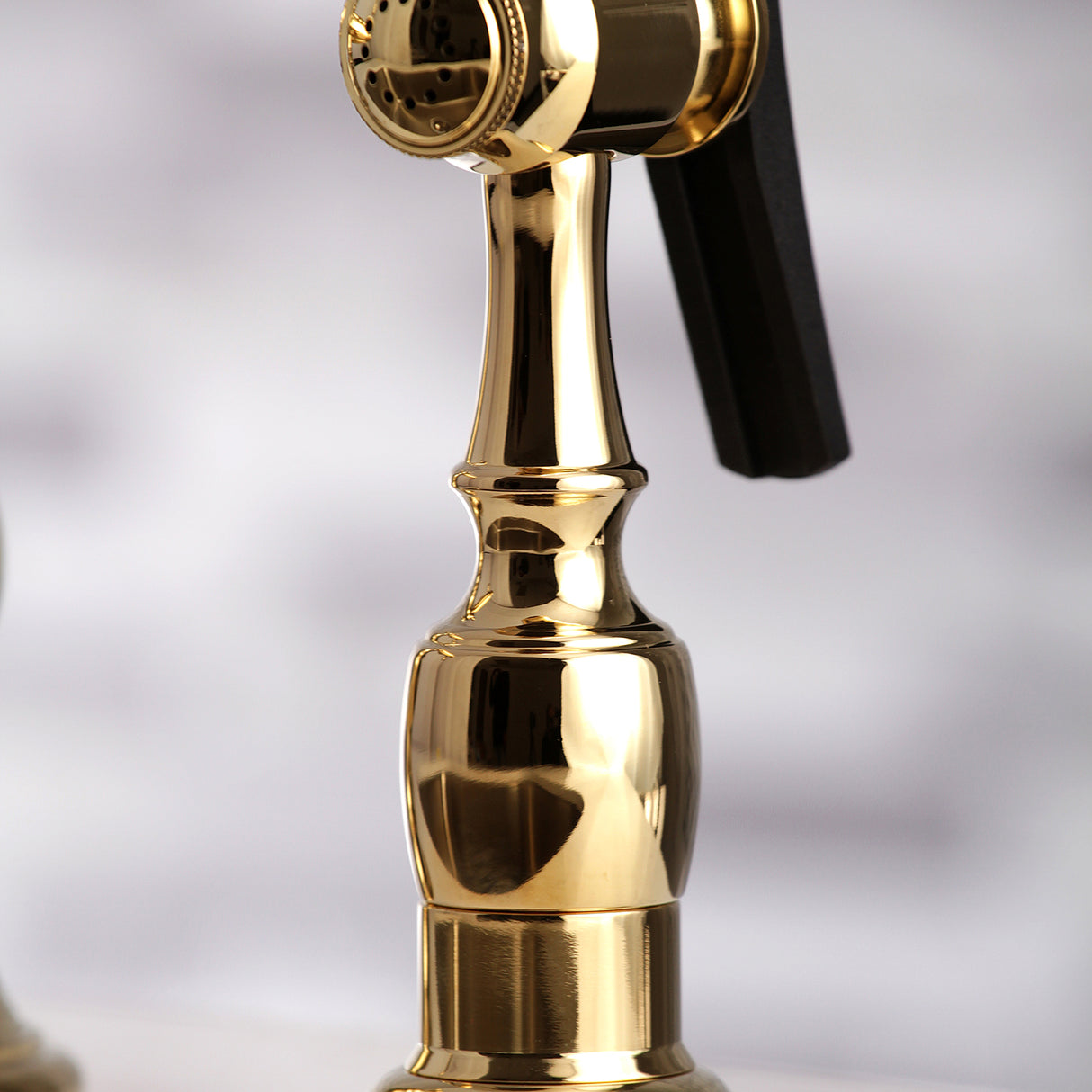 Restoration 8" Bridge Kitchen Faucet With Sprayer, 1.8 GPM Flow Rate