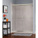 Semi-Framed Sliding Bypass Glass Shower Door - Cove