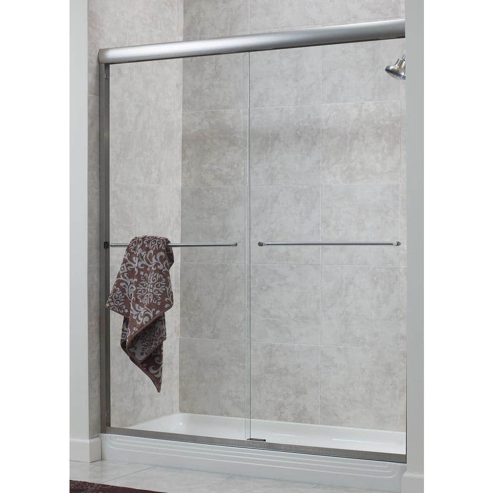Semi-Framed Sliding Bypass Glass Shower Door - Cove