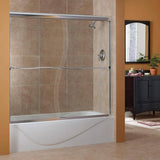 Sliding Framed Tempered Glass Tub Door - Cove Design for Modern Bathrooms