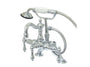 Vintage 3.4" To 10" Adjustable Spread Deck Mount Clawfoot Tub Faucet With Hand Shower