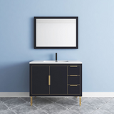 Maronite Freestanding Bathroom Vanity With Acrylic Sink Top, Doors & Drawers