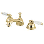 Wilshire Widespread Bathroom Faucet with Brass Pop-Up