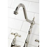 Heritage 8" Center Kitchen Bridge Faucet, 8.9" In Spout Reach