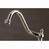Restoration 8" Bridge Kitchen Faucet With Sprayer, 1.8 GPM Flow Rate