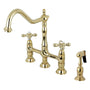 Heritage 8" Center Kitchen Bridge Faucet, 8.9" In Spout Reach