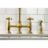 Heritage 8" Center Kitchen Bridge Faucet, 8.9" In Spout Reach