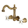 Heritage 8-Inch Center Wall Mount Bathroom Faucet