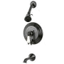 Restoration Tub & Shower Faucet With Adjustable 2.1" Showerhead