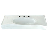 Imperial 36" x 19" Ceramic Console Sink with Stainless Steel Legs