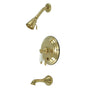 Restoration Tub & Shower Faucet With Adjustable 2.1" Showerhead