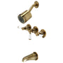 Paris Three Handle Tub And Shower Faucet