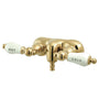 Vintage 3.4" Wall Mount Tub Faucet With Two Hole