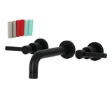 Kaiser Easy To Clean Two Handle Wall Mount Bathroom Faucet