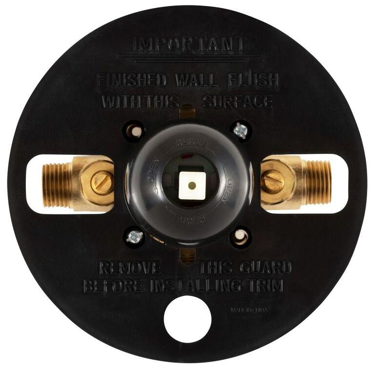 Tru-Temp Mixing Valve - 7.25X 7.25 X 5 -Square - 1/2"Rough-In Valve - Bathroom Plumbing Fixture