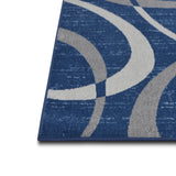 Sofia-484 Area Rugs Rectangle Space Blue 5-X-7