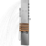 Oahu Matte Brushed Stainless Steel W/ 7" Showerhead - Suface Mounted - Multi Function Showerhead System