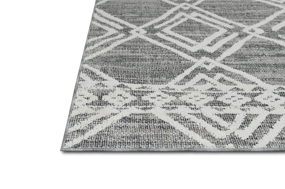 Linq 822 Area Rugs Ivory Dark Grey Rectangle 5-X-7