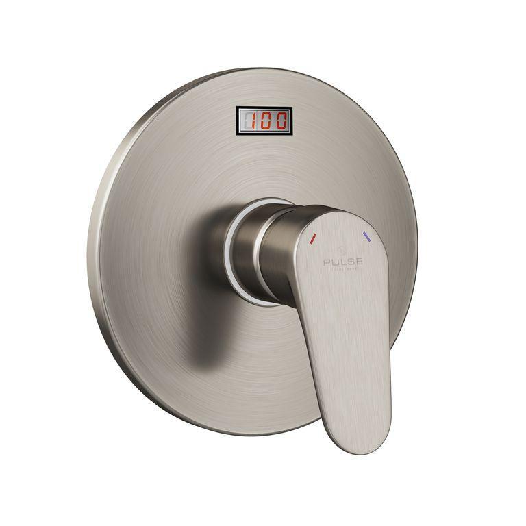LED TruTemp Pressure Balance Valve W/ Rough-In Valve Trim Kit - 1/2" NPT - Round - Bathroom Plumbing Fixture