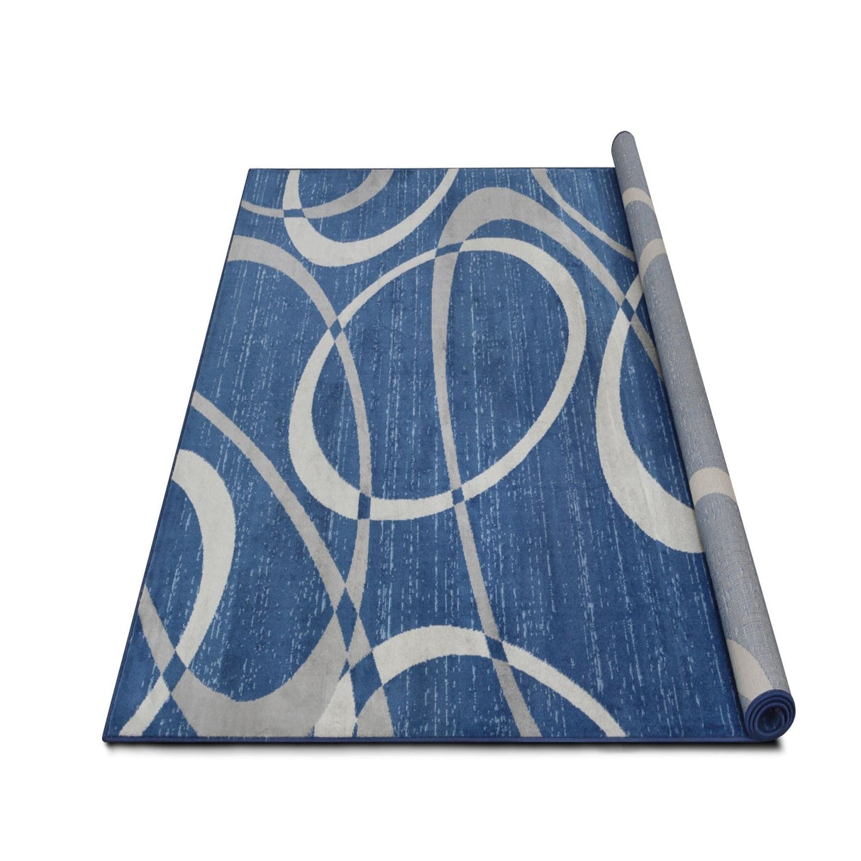 Sofia-484 Area Rugs Rectangle Space Blue 5-X-7
