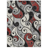 Sofia-479 Area Rugs Rectangle Scarlett Red 5-X-7