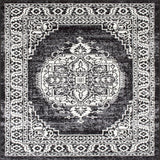 Ibiza-180 Area Rugs Black Rectangle 5-X-7