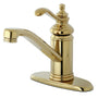 Templeton 4 In. Single Handle Single Hole Deck Mount Bathroom Sink Faucet with Push pop-up