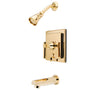 Milano Single Lever Handle Pressure Balanced Tub & Shower Faucet with Trim