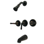 Water Saving Magellan 3 Handle Tub And Shower Faucet With Water Savings Showerhead