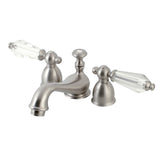 Wilshire Mini Widespread Two-handle 3-Hole Deck Mount Bathroom Sink Faucet With Brass Pop-Up