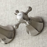 Metropolitan Two-handle 3-Hole Wall Mount Bathroom Sink Faucet