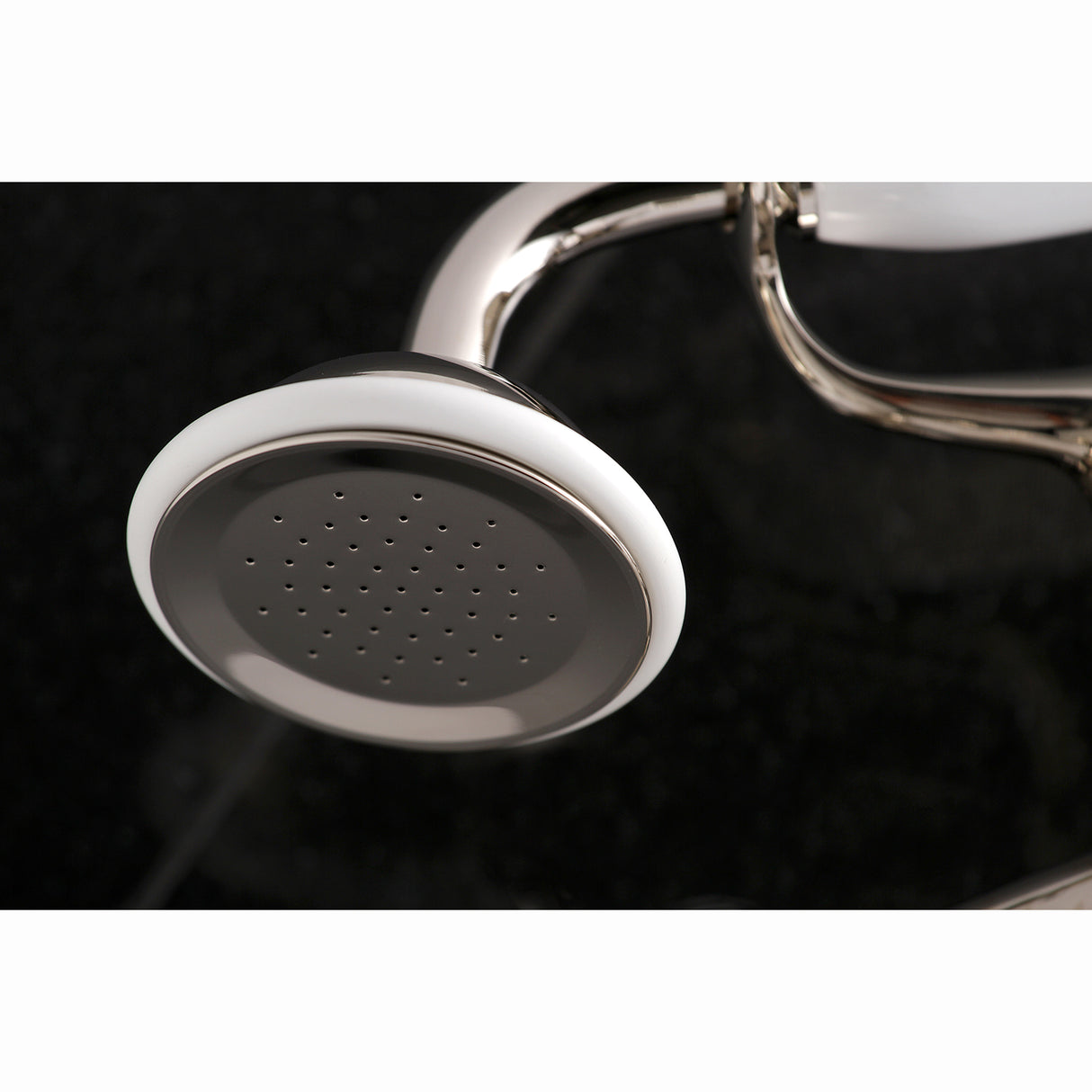 Wall Mount Clawfoot Tub Faucet With Hand Shower, Two Hole Installation