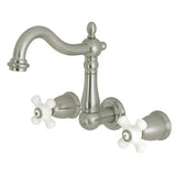 Heritage 8-Inch Center Wall Mount Bathroom Faucet