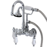 Vintage Clawfoot Tub Faucet With Hand Shower