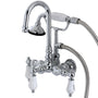 Vintage Clawfoot Tub Faucet With Hand Shower
