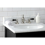 Widespread Traditional Bathroom Faucet with Brass Pop-Up