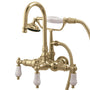 Vintage 3.4" Wall Tub Faucet With Hand Shower