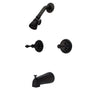 Magellan Twin Handle Tub & Shower Faucet With Decor Lever Handle
