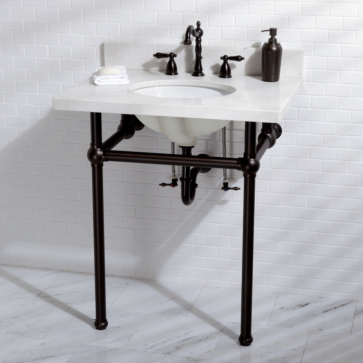Heritage 8 inch Widespread Traditional Bathroom Faucet