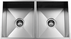 Rectangular Kitchen Sink - Double Bowl Kitchen Sink - 31-1/4" x 18-1/2" x 9"