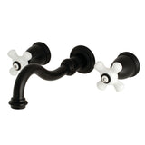 Vintage 2-Handle Wall Mount Bathroom Faucet