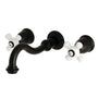 Vintage 2-Handle Wall Mount Bathroom Faucet