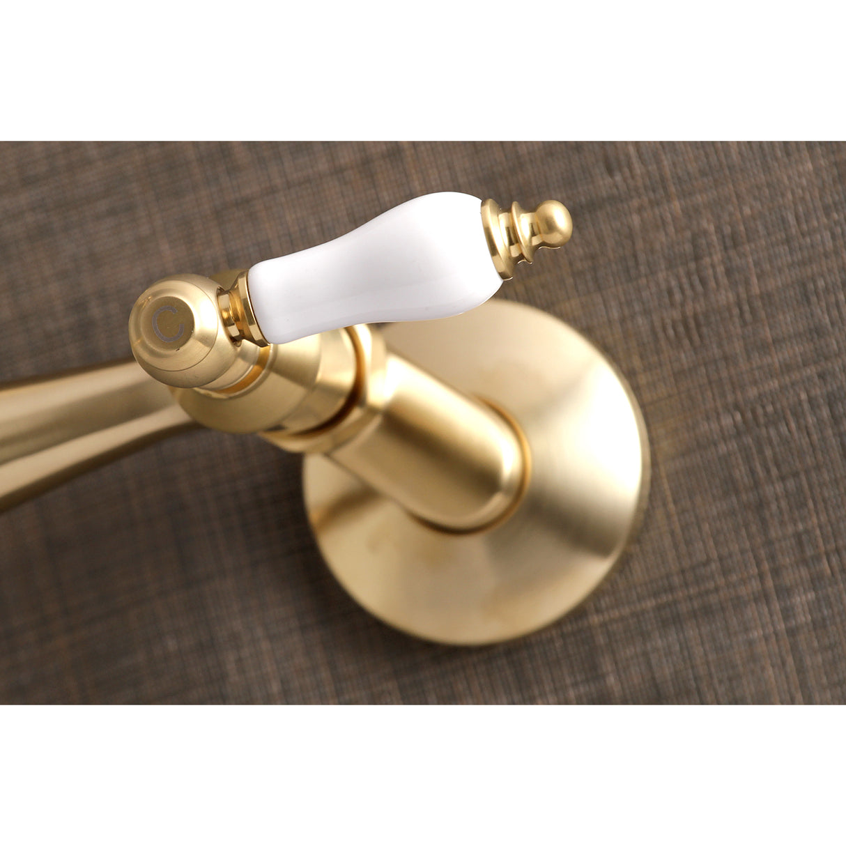 Vintage 6 Inch Adjustable Center Wall Mount Kitchen Faucet