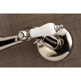 Vintage 6 Inch Adjustable Center Wall Mount Kitchen Faucet