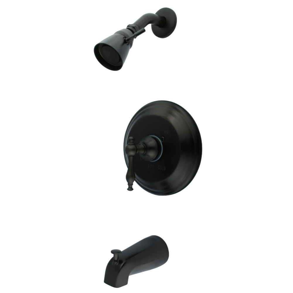 Milano Tub And Shower Faucet In Metal Lever Handle