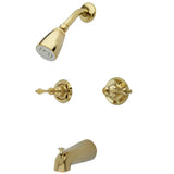 Magellan Twin Handle Tub & Shower Faucet With Decor Lever Handle